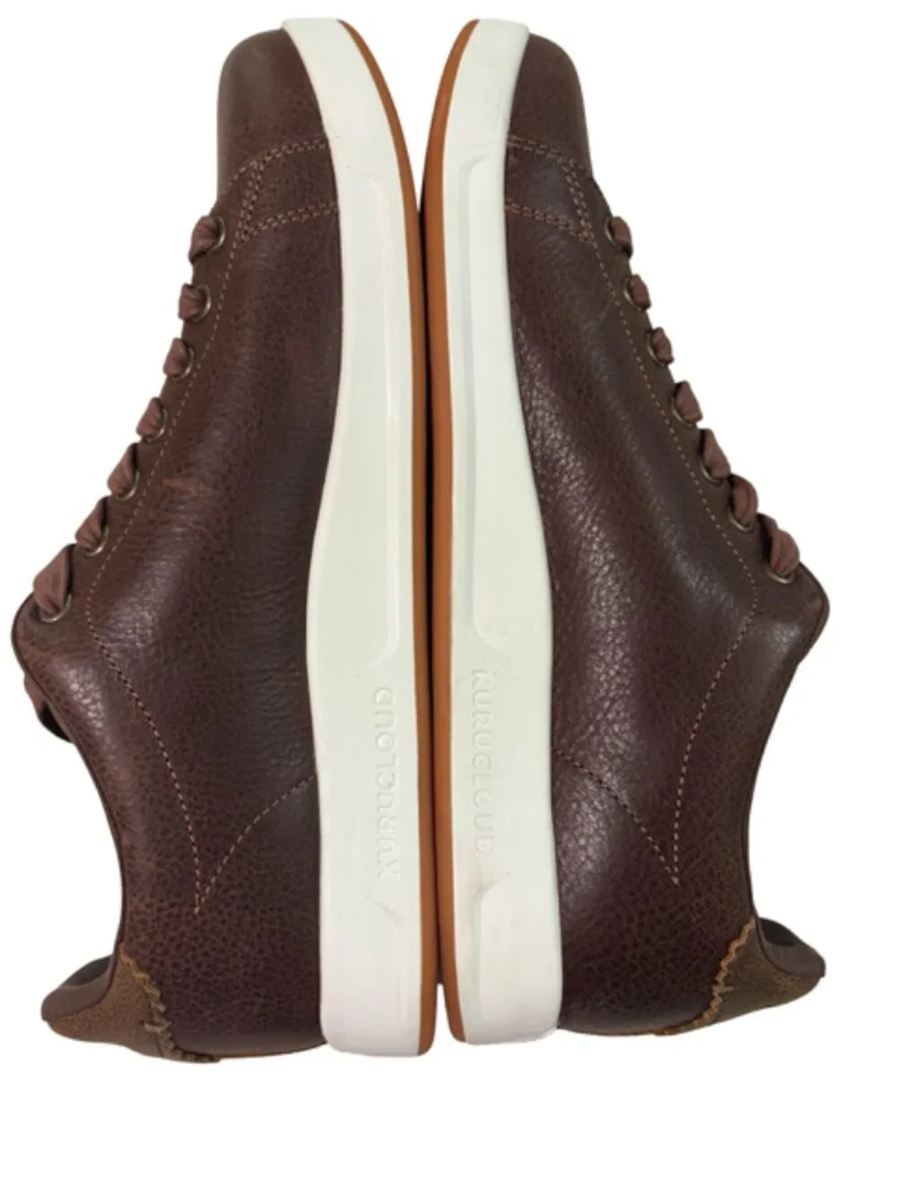 KURU Roam Shoes Mens Size 9.5 Clove Brown Leather Comfort Walking Sneakers